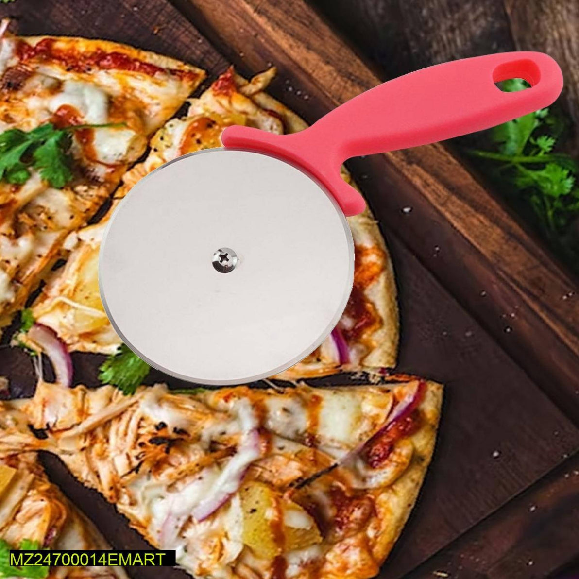 Stainless Steel Pizza Cutter - Jutishop.pk