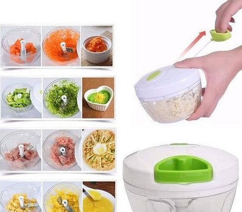 Manual Pull Rope Food Vegetable Blender - Jutishop.pk