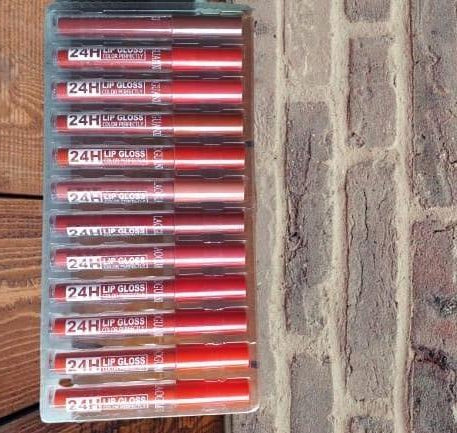 Matte Lip Gloss, Pack of 12 - Jutishop.pk