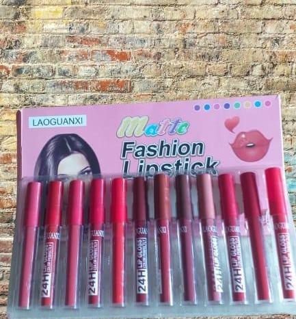 Matte Lip Gloss, Pack of 12 - Jutishop.pk