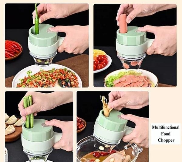 4-in-1 Rechargeable Multifunctional Chopper - Jutishop.pk